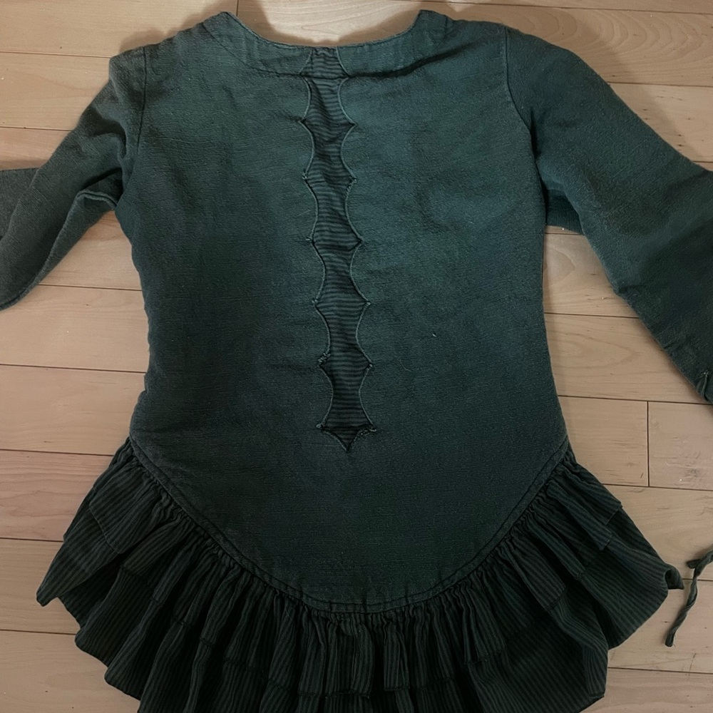 Green Ruffled Cardigan - Picture 5 of 5